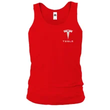 Майка Tesla — вишитий логотип (Вишивка)