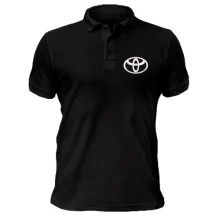 Футболка поло Toyota с эмблемой без надписи (Вышивка)