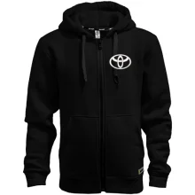 Худи на молнии Toyota с эмблемой без надписи (Вышивка)