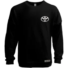 Світшот без начосу Toyota з емблемою без напису (Вишивка)