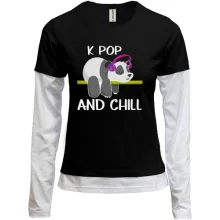 Комбинированный лонгслив K-POP and Chill