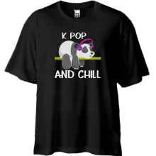 Футболка Oversize K-POP and Chill