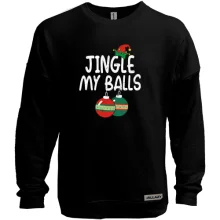 Світшот без начосу з новорічними кулями "jingle my balls" 2