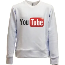 Детский свитшот без начеса с логотипом YouTube