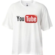 Футболка oversize з логотипом YouTube