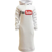 Худи платье с логотипом YouTube
