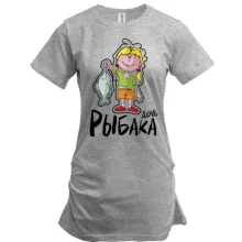 Подовжена футболка Донька рибалки