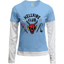 Комбинированный лонгслив Stranger Things HellFire Club