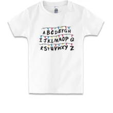 Дитяча футболка Stranger things alphabet