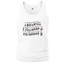Майка Stranger things alphabet