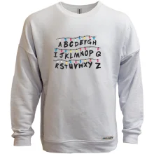 Світшот без начосу Stranger things alphabet