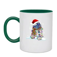 Чашка Новогодний дроид R2-D2