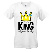 Мужская футболка Little king af great family