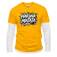 Чоловічий лонгслів Комбі Hakuna Matata