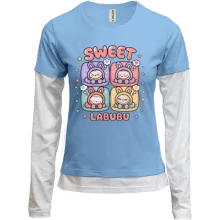 Комбинированный лонгслив Sweet Labubu