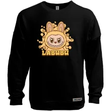 Світшот без начосу Labubu жовтий