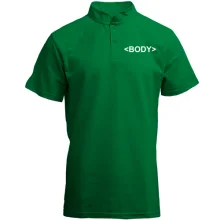Футболка с воротником стойкой body