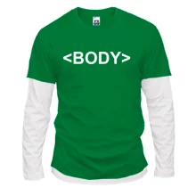 Чоловічий лонгслів Комбі body