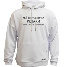 Худи без начеса Мои сотрудники котяки