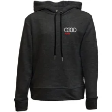 Детское худи без начеса с вышитым логотипом Audi (Вышивка)