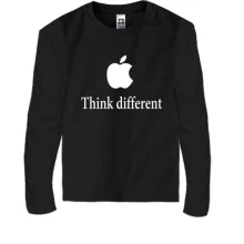 Детский лонгслив Think different