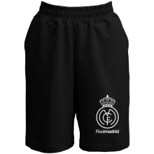 Мужские шорты с белой эмблемой Real Madrid
