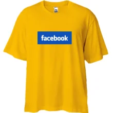 Футболка oversize з логотипом Facebook