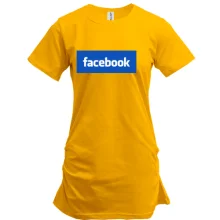 Подовжена футболка з логотипом Facebook