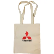 Сумка шопер з лого Mitsubishi (Вишивка)