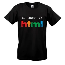 Футболки Я знаю html