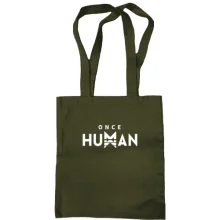 Сумка шоппер Once Human с белой эмблемой