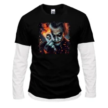 Мужской лонгслив Комби Joker (в огне)