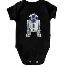 Детское боди с рисунком робота R2 D2