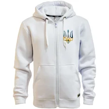 Худі на блискавці з тризубом із соняшників (вечір)