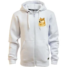 Худі на блискавці з мемом wow doge