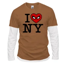 Мужской лонгслив Комби I Love NY Spider-Man