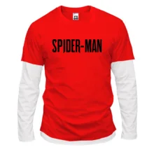 Мужской лонгслив Комби с надписью Spider-Man