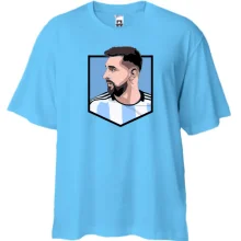 Футболка Oversize Lionel Messi logo