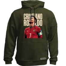 Худи без начеса с принтом «Cristiano Ronaldo»