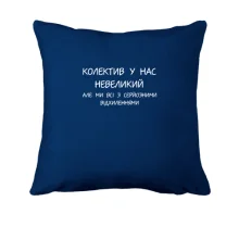 Подушка Колектив у нас невеликий