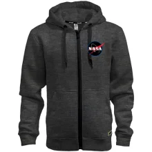 Худи на молнии с логотипом Nasa (black)