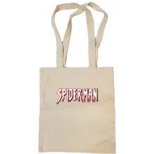 Сумка шоппер с контурной надписью Spider-Man