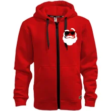 Худи на молнии с Сантой в темных очках (Cool Santa)