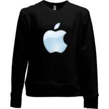 Детский свитшот без начеса с логотипом Apple