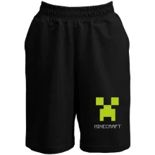 Шорти Minecraft logo grey