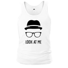 Чоловіча майка з капелюхом і окулярами Look at me