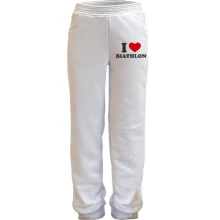 Детские штаны Я люблю Биатлон — I love Biathlon