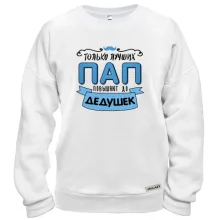 Світшот Тільки кращих пап підвищують до дідусів