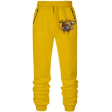 Штани з футеру без начосу з мотоциклом і черепом