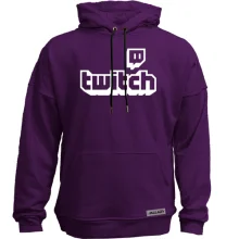Худи без начеса с логотипом twitch